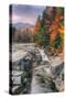 Autumn Scene at Rocky Gorge, White Mountains, New Hampshire-Vincent James-Stretched Canvas