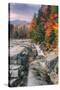 Autumn Scene at Rocky Gorge, White Mountains, New Hampshire-Vincent James-Stretched Canvas