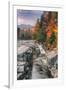 Autumn Scene at Rocky Gorge, White Mountains, New Hampshire-Vincent James-Framed Premium Photographic Print