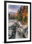 Autumn Scene at Rocky Gorge, White Mountains, New Hampshire-Vincent James-Framed Premium Photographic Print