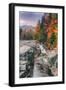 Autumn Scene at Rocky Gorge, White Mountains, New Hampshire-Vincent James-Framed Photographic Print