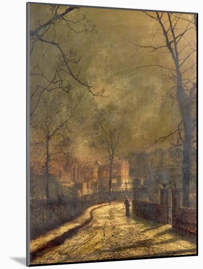 Autumn Scene, Leeds, 1874-John Atkinson Grimshaw-Mounted Giclee Print