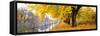 Autumn Scene Munich Germany-null-Framed Stretched Canvas