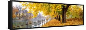 Autumn Scene Munich Germany-null-Framed Stretched Canvas