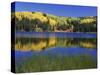 Autumn Scenic at Lost Lake, Gunnison National Forest Colorado, USA-Jaynes Gallery-Stretched Canvas