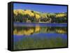 Autumn Scenic at Lost Lake, Gunnison National Forest Colorado, USA-Jaynes Gallery-Framed Stretched Canvas