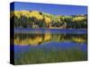 Autumn Scenic at Lost Lake, Gunnison National Forest Colorado, USA-Jaynes Gallery-Stretched Canvas