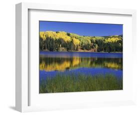 Autumn Scenic at Lost Lake, Gunnison National Forest Colorado, USA-Jaynes Gallery-Framed Photographic Print