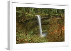 Autumn, South Falls, Silver Falls State Park, Oregon, Usa-Michel Hersen-Framed Photographic Print