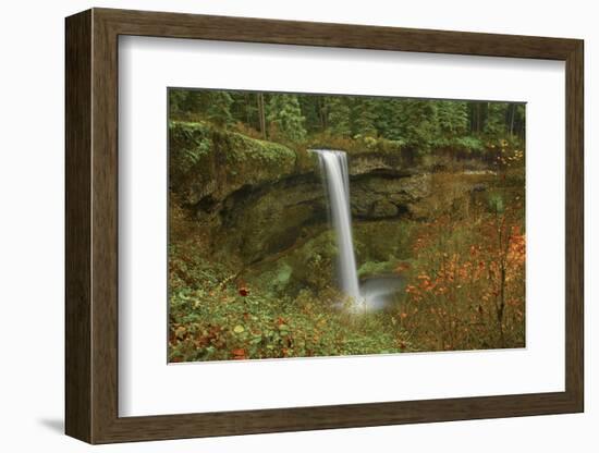 Autumn, South Falls, Silver Falls State Park, Oregon, Usa-Michel Hersen-Framed Photographic Print