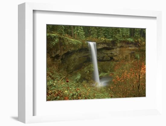 Autumn, South Falls, Silver Falls State Park, Oregon, Usa-Michel Hersen-Framed Photographic Print