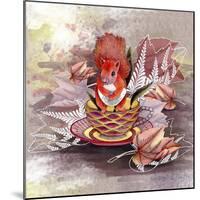 Autumn Squirrel-The Tangled Peacock-Mounted Giclee Print