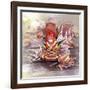 Autumn Squirrel-The Tangled Peacock-Framed Giclee Print