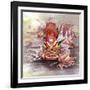 Autumn Squirrel-The Tangled Peacock-Framed Giclee Print