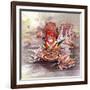 Autumn Squirrel-The Tangled Peacock-Framed Giclee Print