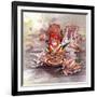 Autumn Squirrel-The Tangled Peacock-Framed Giclee Print