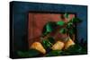 Autumn Still Life with Pears-Dina Belenko-Stretched Canvas