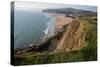 Autumn Sunlight at Three Cliffs Bay, Gower, South Wales, UK-Nigel John-Stretched Canvas