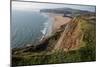 Autumn Sunlight at Three Cliffs Bay, Gower, South Wales, UK-Nigel John-Mounted Photographic Print