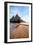 Autumn Sunlight at Three Cliffs Bay, Gower, South Wales, UK-Nigel John-Framed Photographic Print