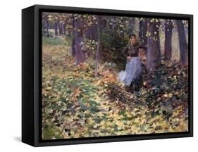 Autumn Sunlight-Robinson Theodore-Framed Stretched Canvas