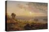 Autumn Sunset, 1876-Jasper Francis Cropsey-Stretched Canvas