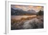 Autumn Sunset at June Lake Eastern Sierras California-Vincent James-Framed Photographic Print