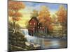 Autumn Sunset at the Old Mill-John Zaccheo-Mounted Giclee Print