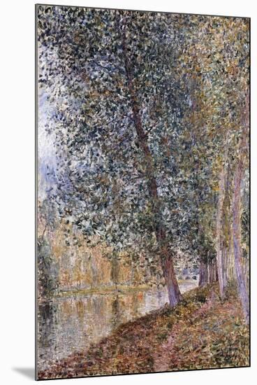 Autumn, the Banks of the Loing-Alfred Sisley-Mounted Giclee Print