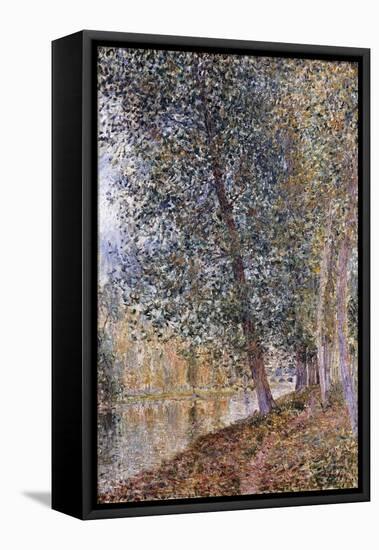 Autumn, the Banks of the Loing-Alfred Sisley-Framed Stretched Canvas