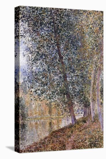 Autumn, the Banks of the Loing-Alfred Sisley-Stretched Canvas