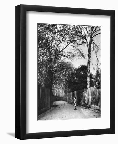 Autumn Time in Holland Walk, London, 1926-1927-McLeish-Framed Premium Giclee Print