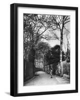 Autumn Time in Holland Walk, London, 1926-1927-McLeish-Framed Giclee Print