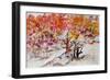 autumn tree tops-Neela Pushparaj-Framed Giclee Print