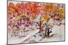 autumn tree tops-Neela Pushparaj-Mounted Giclee Print