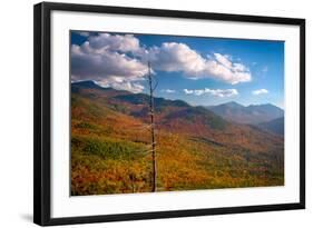 Autumn trees on mountain, Baxter Mountain, Adirondack Mountains State Park, New York State, USA-null-Framed Photographic Print