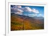 Autumn trees on mountain, Baxter Mountain, Adirondack Mountains State Park, New York State, USA-null-Framed Photographic Print