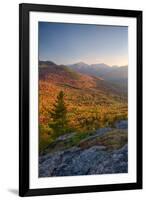 Autumn trees on mountain, Baxter Mountain, Adirondack Mountains State Park, New York State, USA-null-Framed Photographic Print