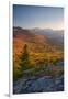 Autumn trees on mountain, Baxter Mountain, Adirondack Mountains State Park, New York State, USA-null-Framed Photographic Print