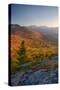 Autumn trees on mountain, Baxter Mountain, Adirondack Mountains State Park, New York State, USA-null-Stretched Canvas