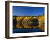 Autumn Trees Reflecting in Lake, Flatiron Lake, Dixie National Forest, Utah, USA-Scott T^ Smith-Framed Photographic Print