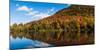 Autumn trees reflection in pond, Sugarloaf Pond, Potton, Quebec, Canada-null-Mounted Photographic Print