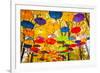 Autumn Umbrellas in the Sky-Oleksii Pyltsyn-Framed Photographic Print