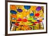 Autumn Umbrellas in the Sky-Oleksii Pyltsyn-Framed Photographic Print