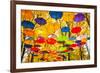 Autumn Umbrellas in the Sky-Oleksii Pyltsyn-Framed Photographic Print