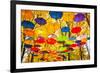 Autumn Umbrellas in the Sky-Oleksii Pyltsyn-Framed Photographic Print
