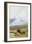 Autumn Uprights, Elk-Michael Budden-Framed Giclee Print