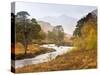 Autumn View Along Torridon River and Glen Torridon, Wester Ross, Highlands, Scotland, Uk-Lee Frost-Stretched Canvas