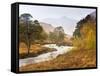 Autumn View Along Torridon River and Glen Torridon, Wester Ross, Highlands, Scotland, Uk-Lee Frost-Framed Stretched Canvas