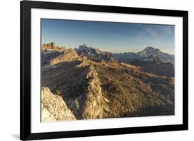 Autumn view from the top of mount Sass di Stria, 2477m, Cortina d'Ampezzo,Belluno district,Veneto,I-ClickAlps-Framed Photographic Print